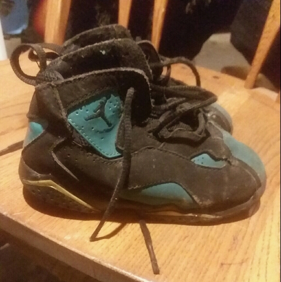 Nike True Flight infant,  black/ teal - Picture 1 of 2